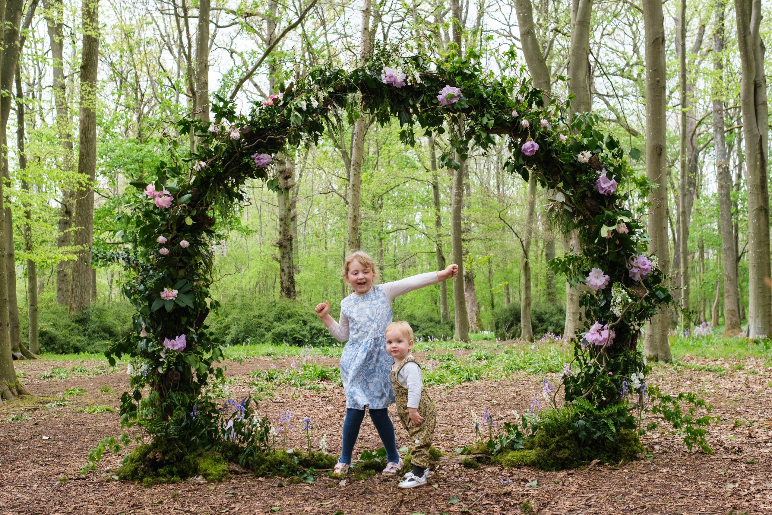 Upcycled children's clothes and sustainable floristry